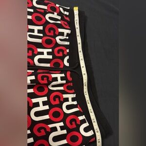 Hugo Boss Black Shorts with Red and White Logo Print